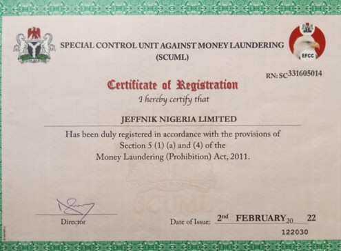 ISO 9001 Certification